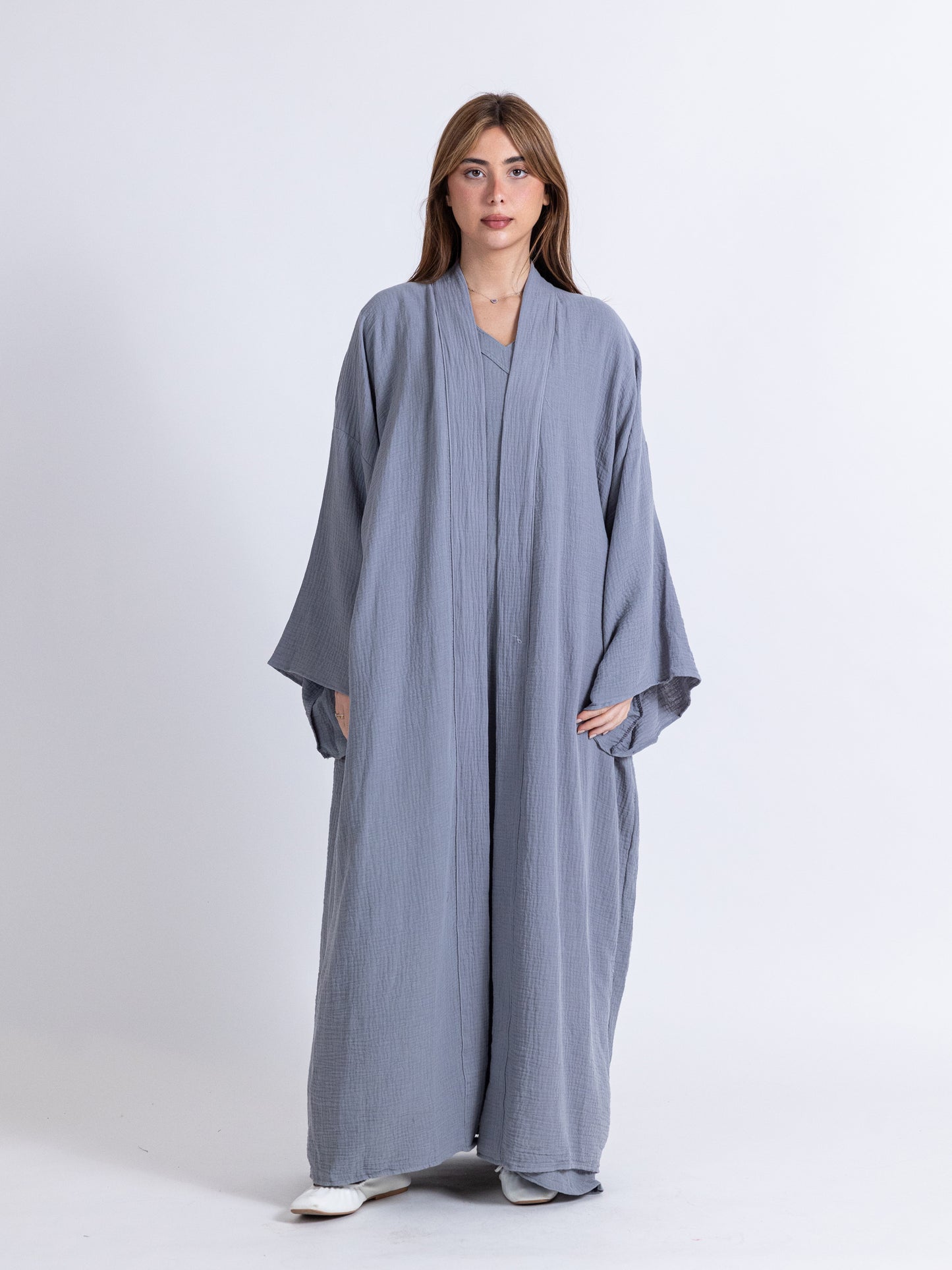 Two Piece Grey Set. Bishet and Dress