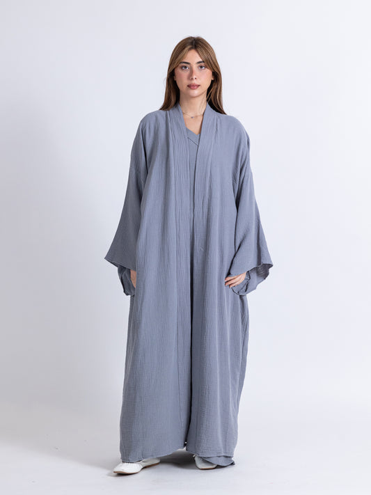 Two Piece Grey Set. Bishet and Dress