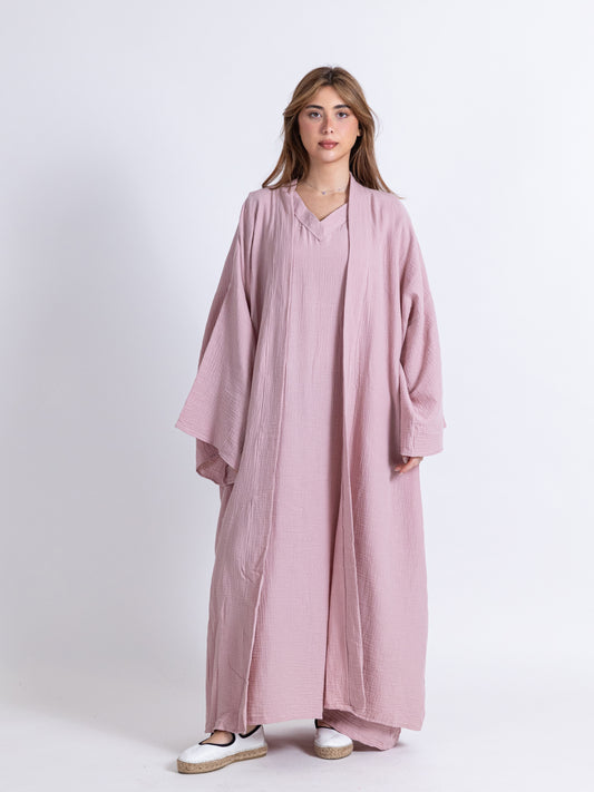 Blush Pink 2 Piece Set - Bishet and Dress