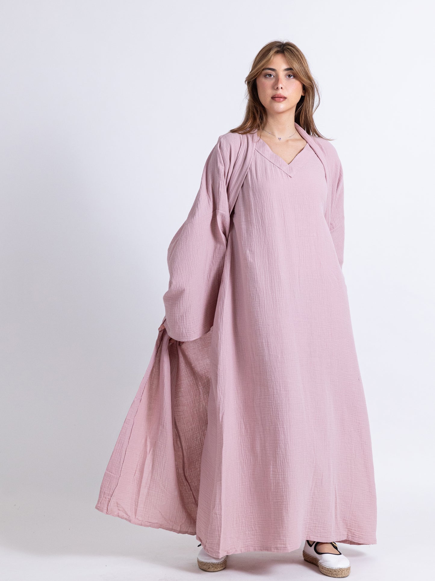 Blush Pink 2 Piece Set - Bishet and Dress