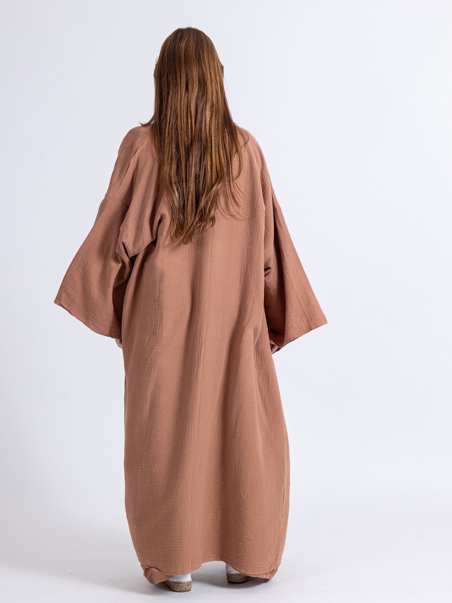 (Sold Out)  Neutral Brown Two Piece Cotton Set