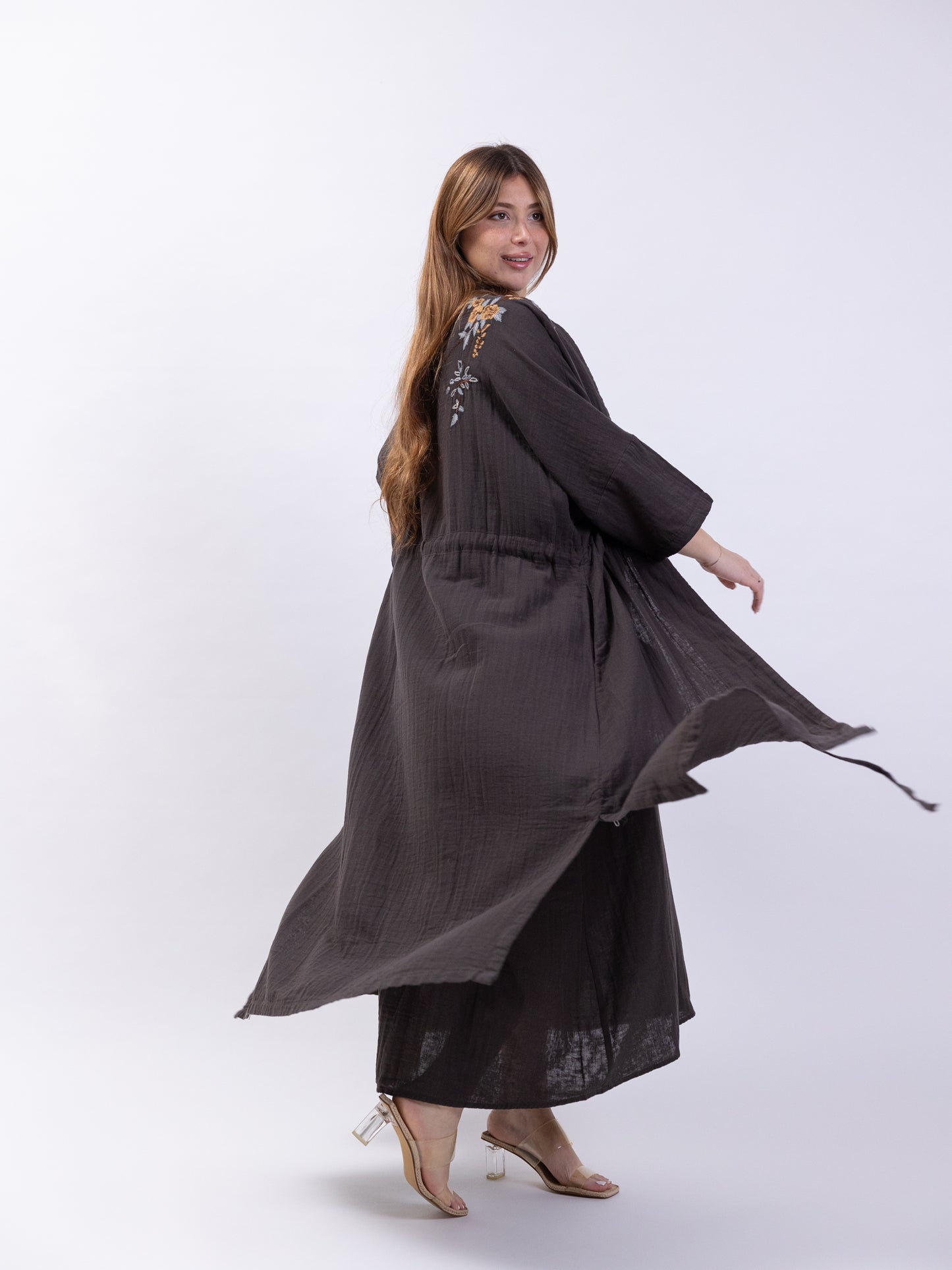 2 Piece Dark Brown Bishet