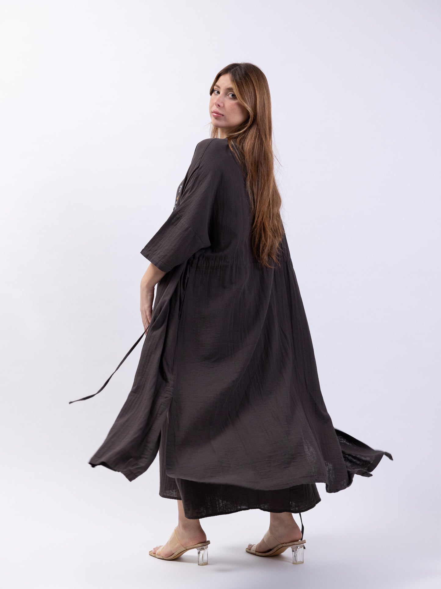 2 Piece Dark Brown Bishet