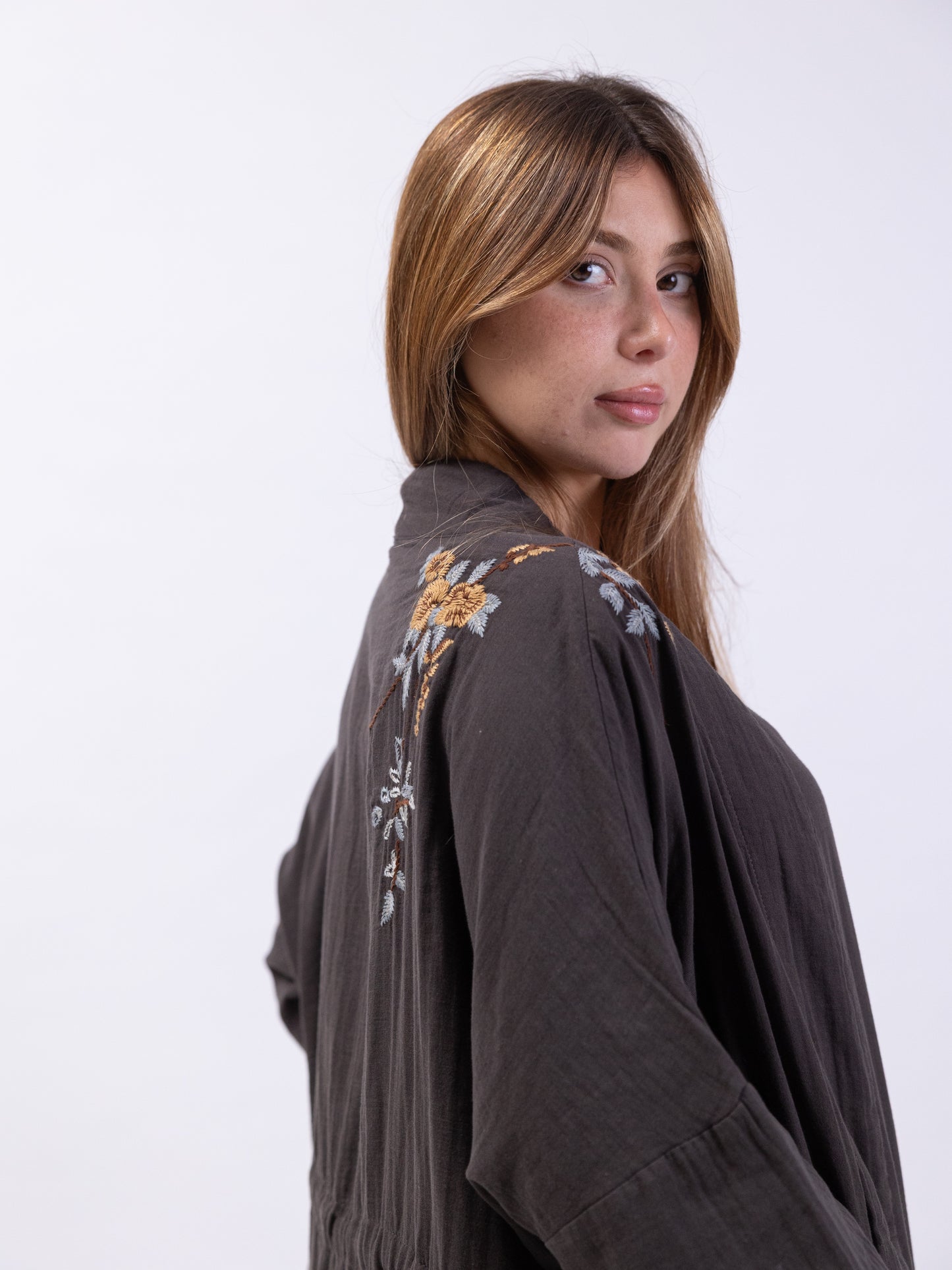 2 Piece Dark Brown Bishet