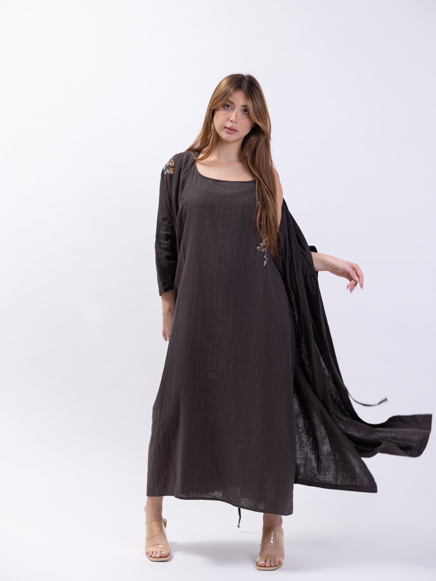 2 Piece Dark Brown Bishet