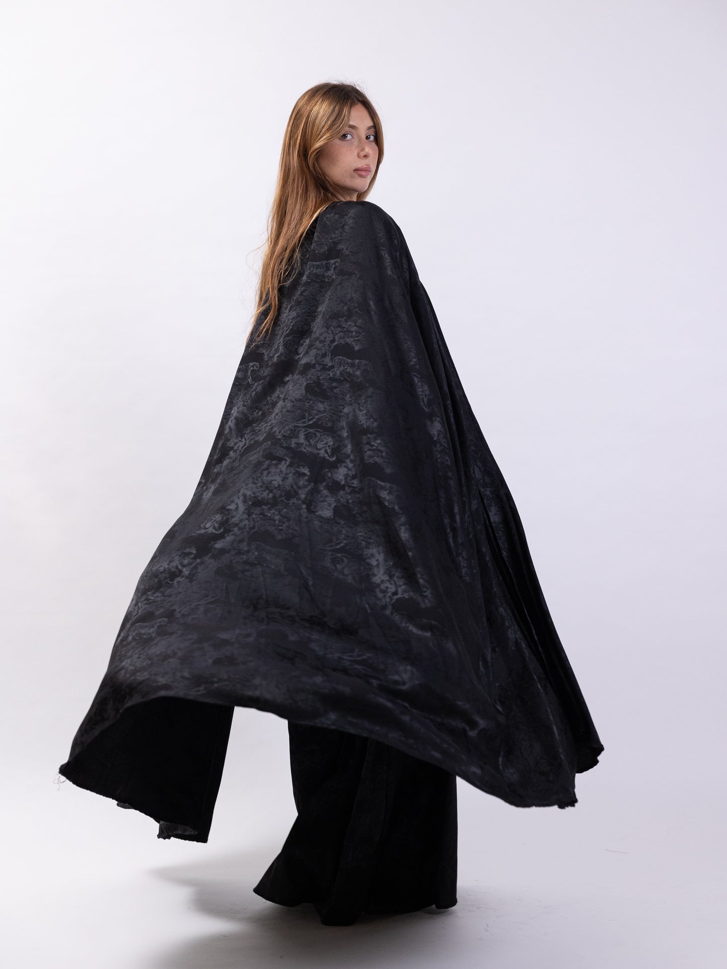 2 Piece set - black dress and bishet