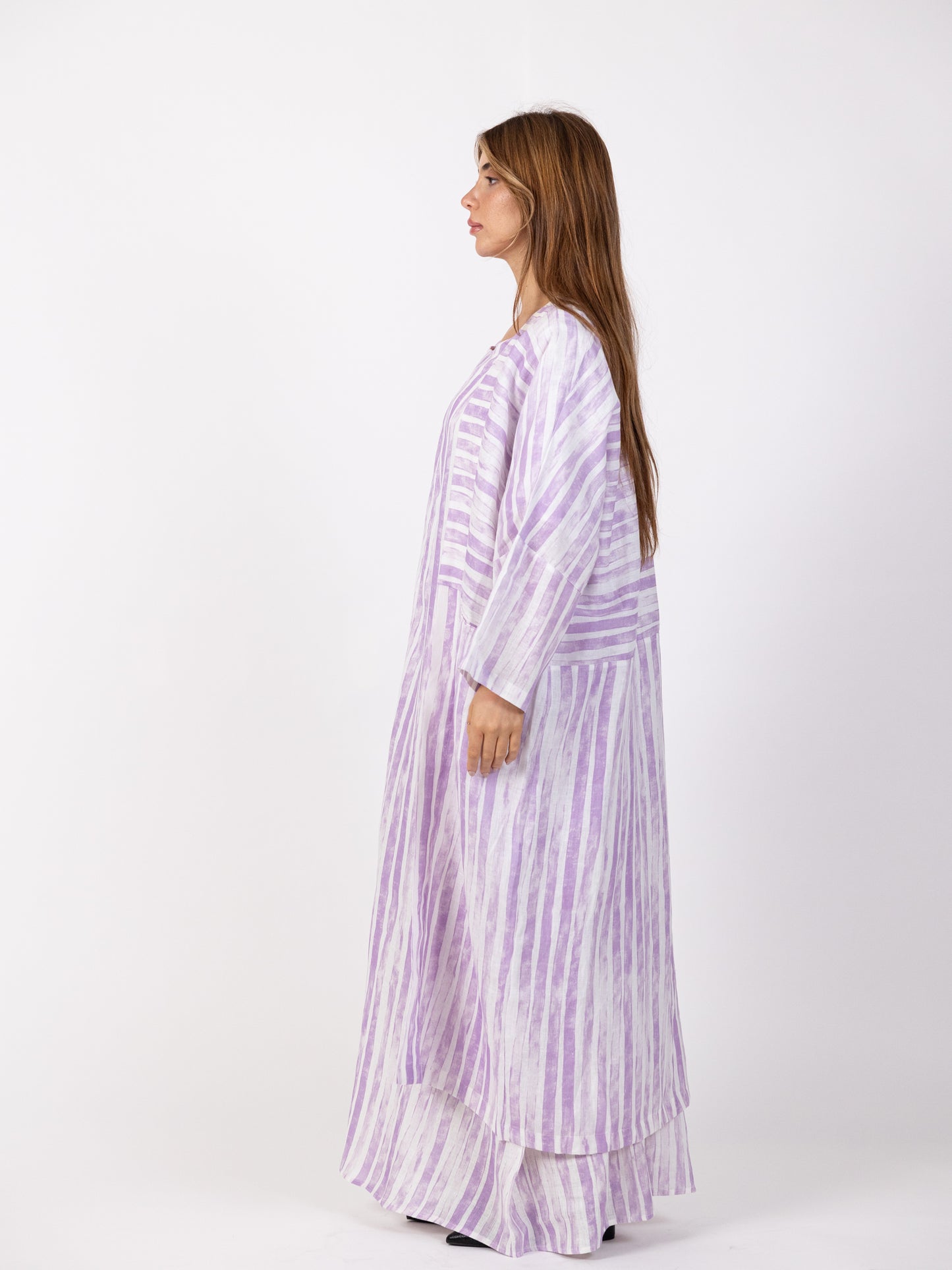 SOLD OUT 2 Pieces set - Bishet and long dress  light purple and White