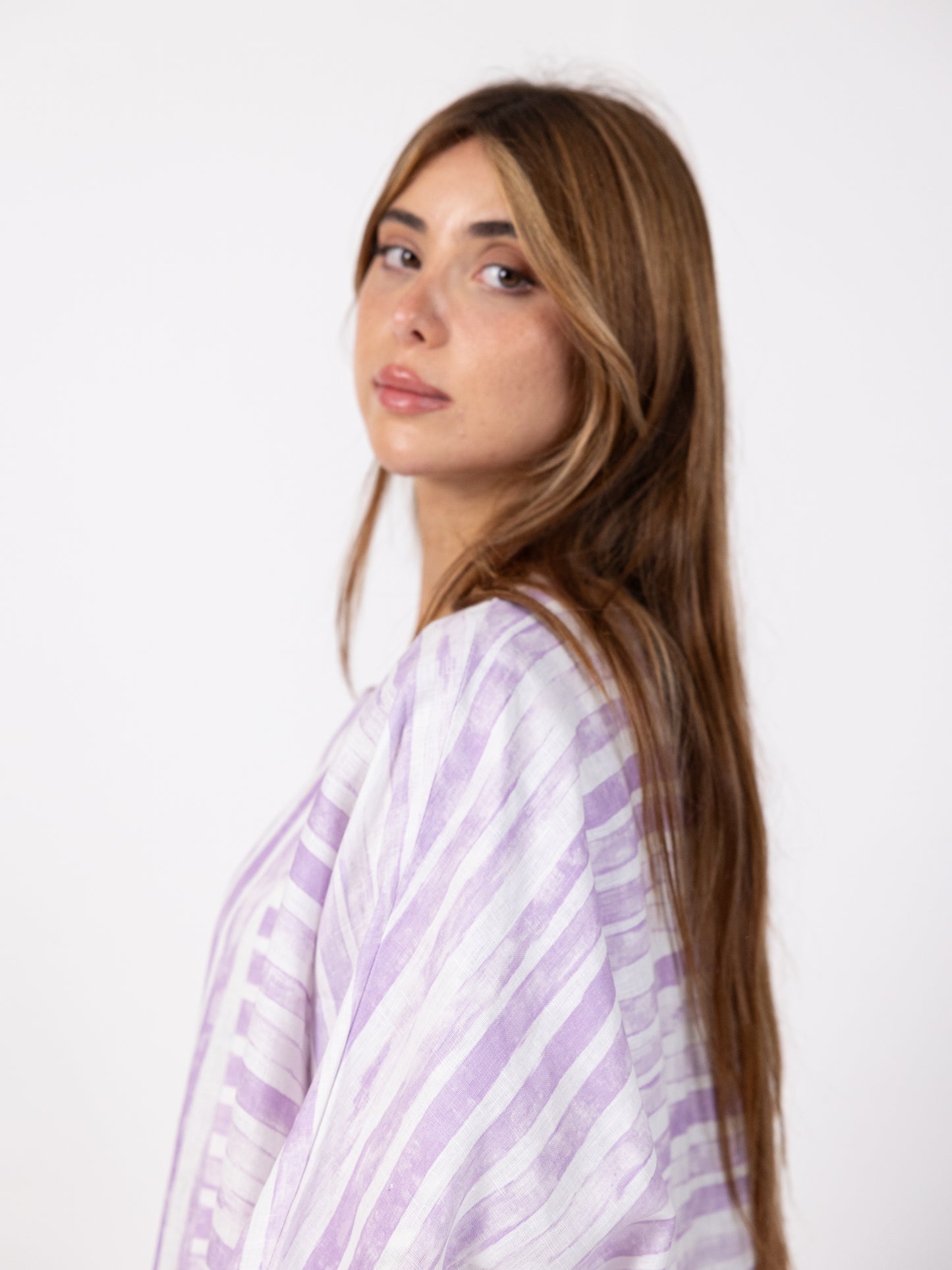 SOLD OUT 2 Pieces set - Bishet and long dress  light purple and White