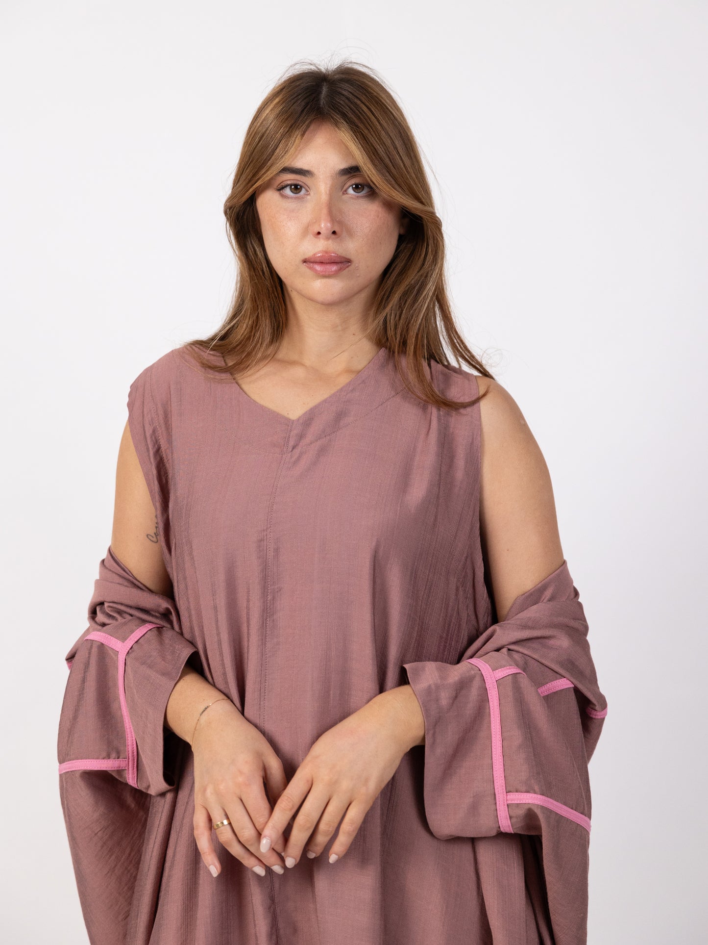 2 Piece Set - Long biset with maxi dress