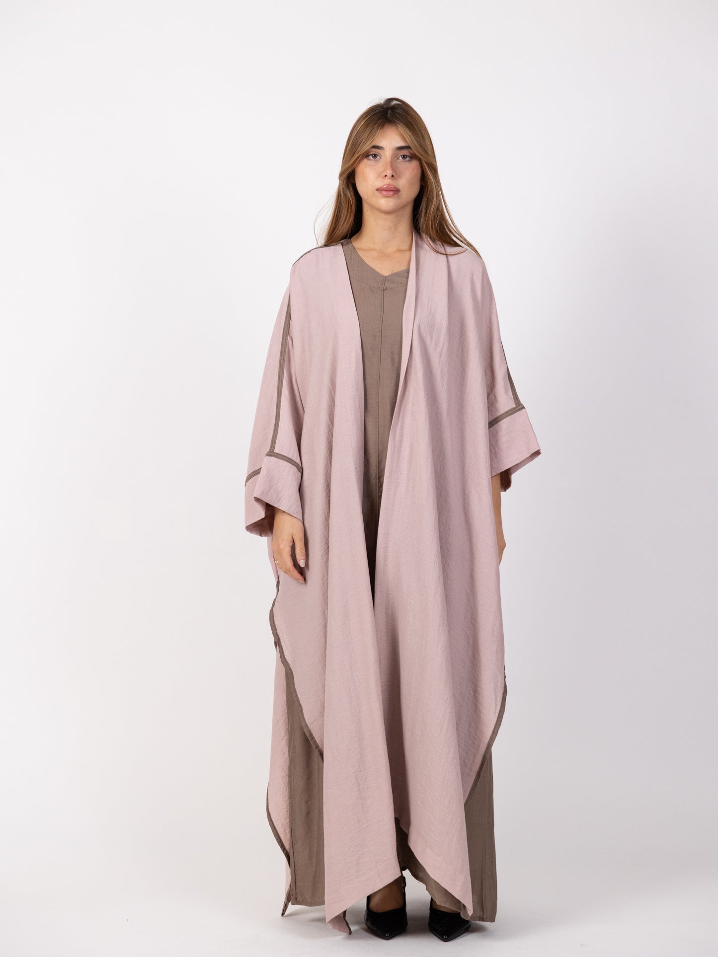 SOLD OUT - 2 Piece Set - Long dusty pink biset with maxi dress
