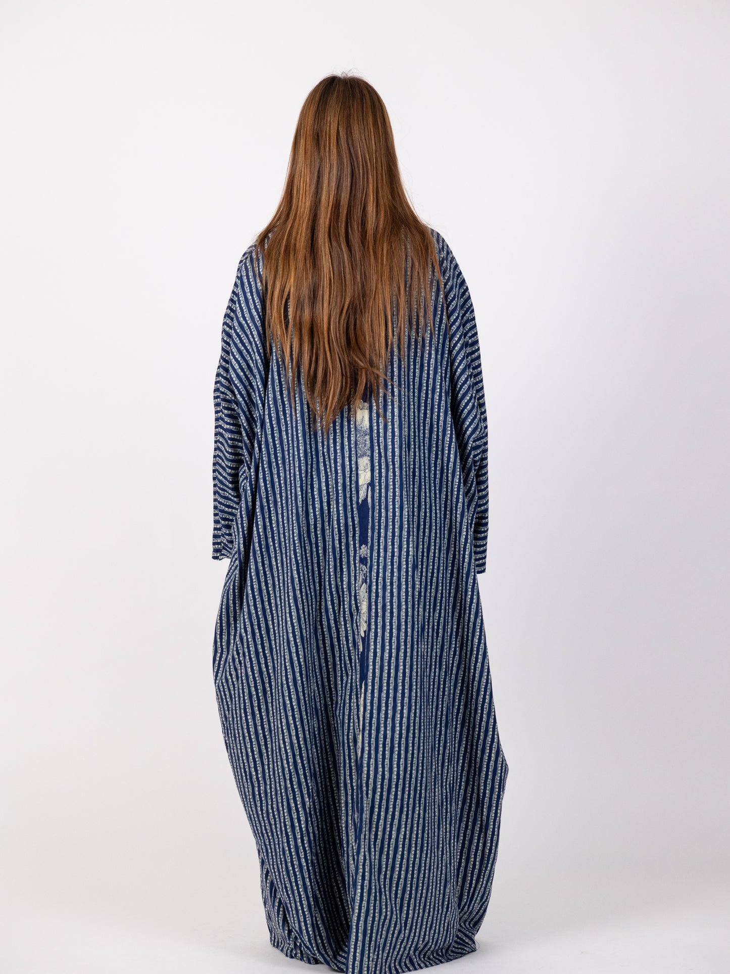 2 Sided Long Dark Blue Bishet