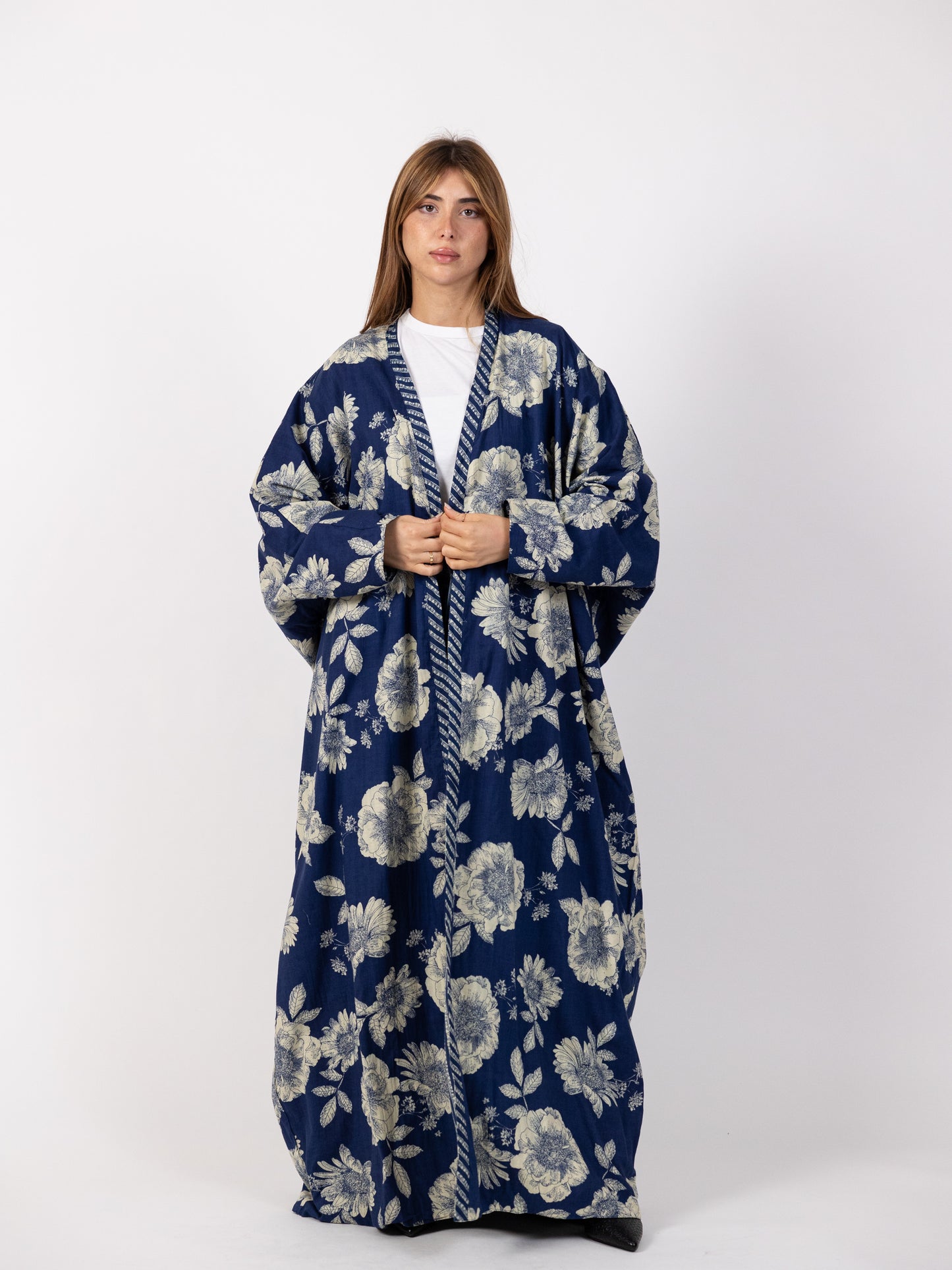 2 Sided Long Dark Blue Bishet